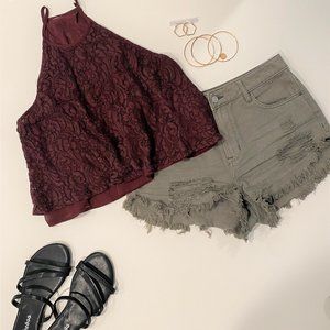 Pacsun Shorts & 2 tops